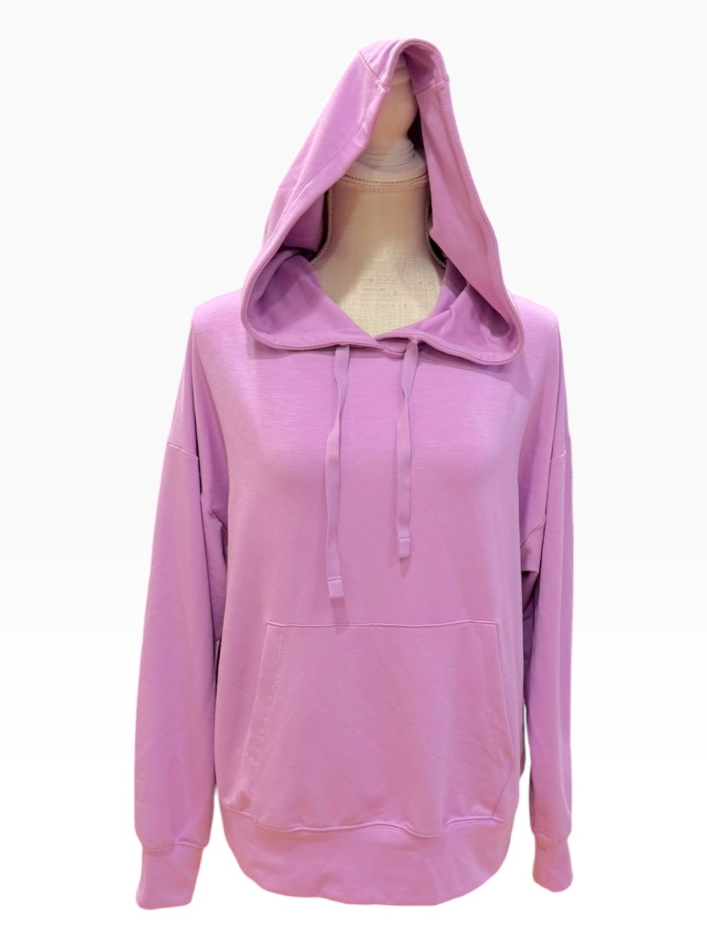 Alo Yoga Pink Lavender Open Back Hoodie Sweatshirt Size XS Activewear Athleisure - Picture 2 of 11